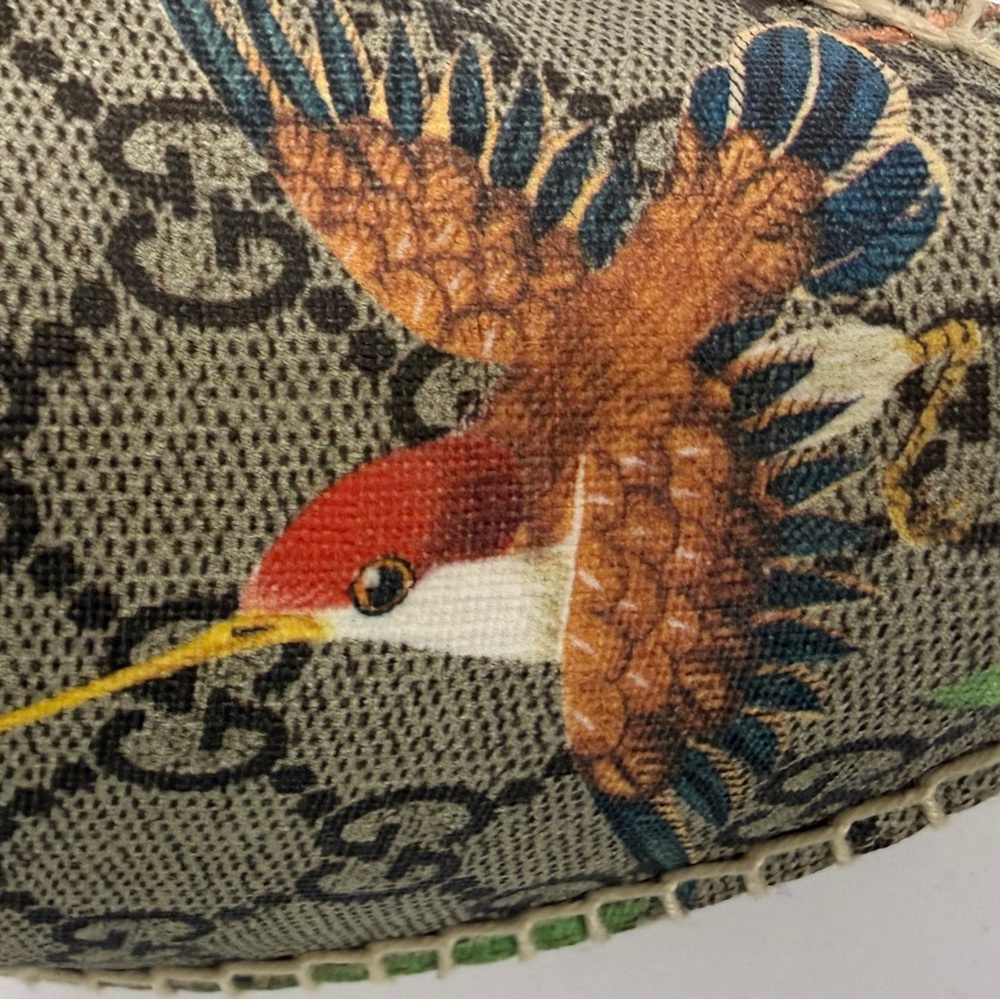 Gucci Women's Espadrilles - Red and Beige with Floral Print - Picture 12 of 14
